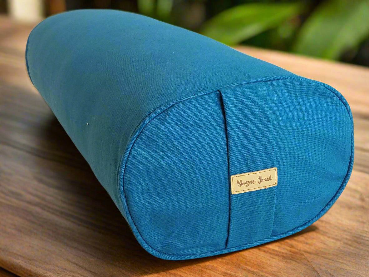 Oval Yoga Bolster | Pure | Teal - Yoga Soul