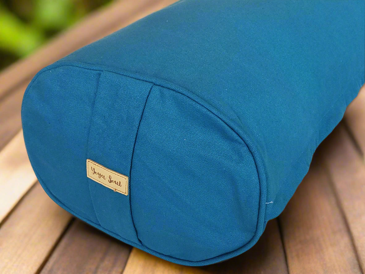 Oval Yoga Bolster | Pure | Teal - Yoga Soul