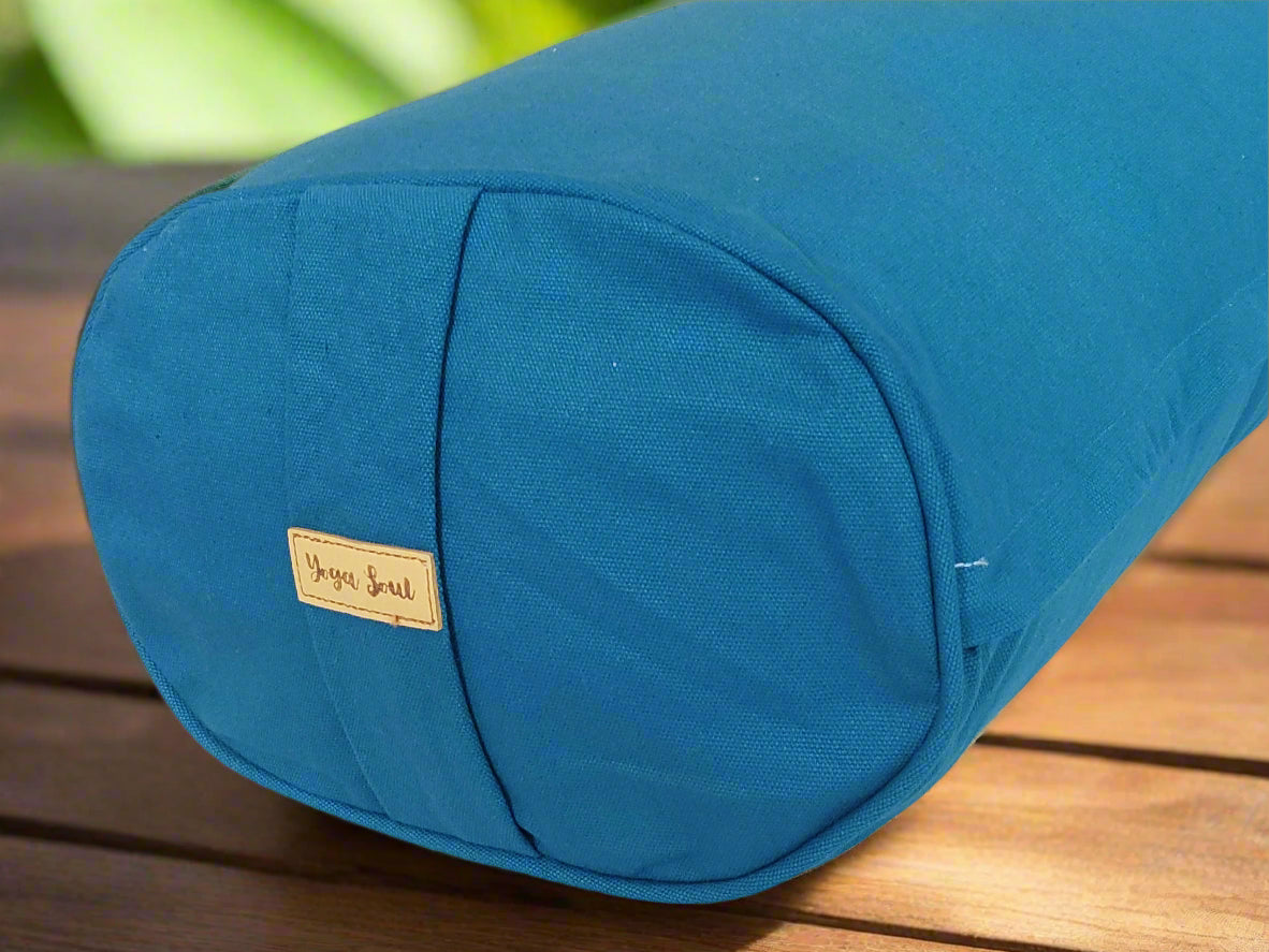 Oval Yoga Bolster | Pure | Teal - Yoga Soul