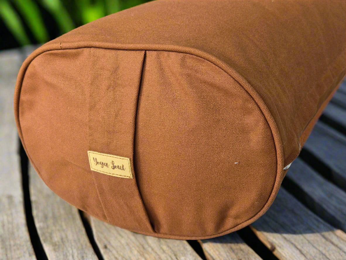 Oval Yoga Bolster | Pure | Caramel