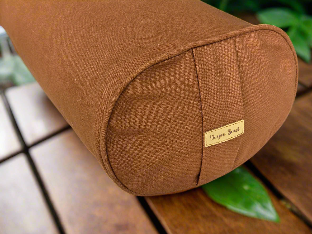 Oval Yoga Bolster | Pure | Caramel