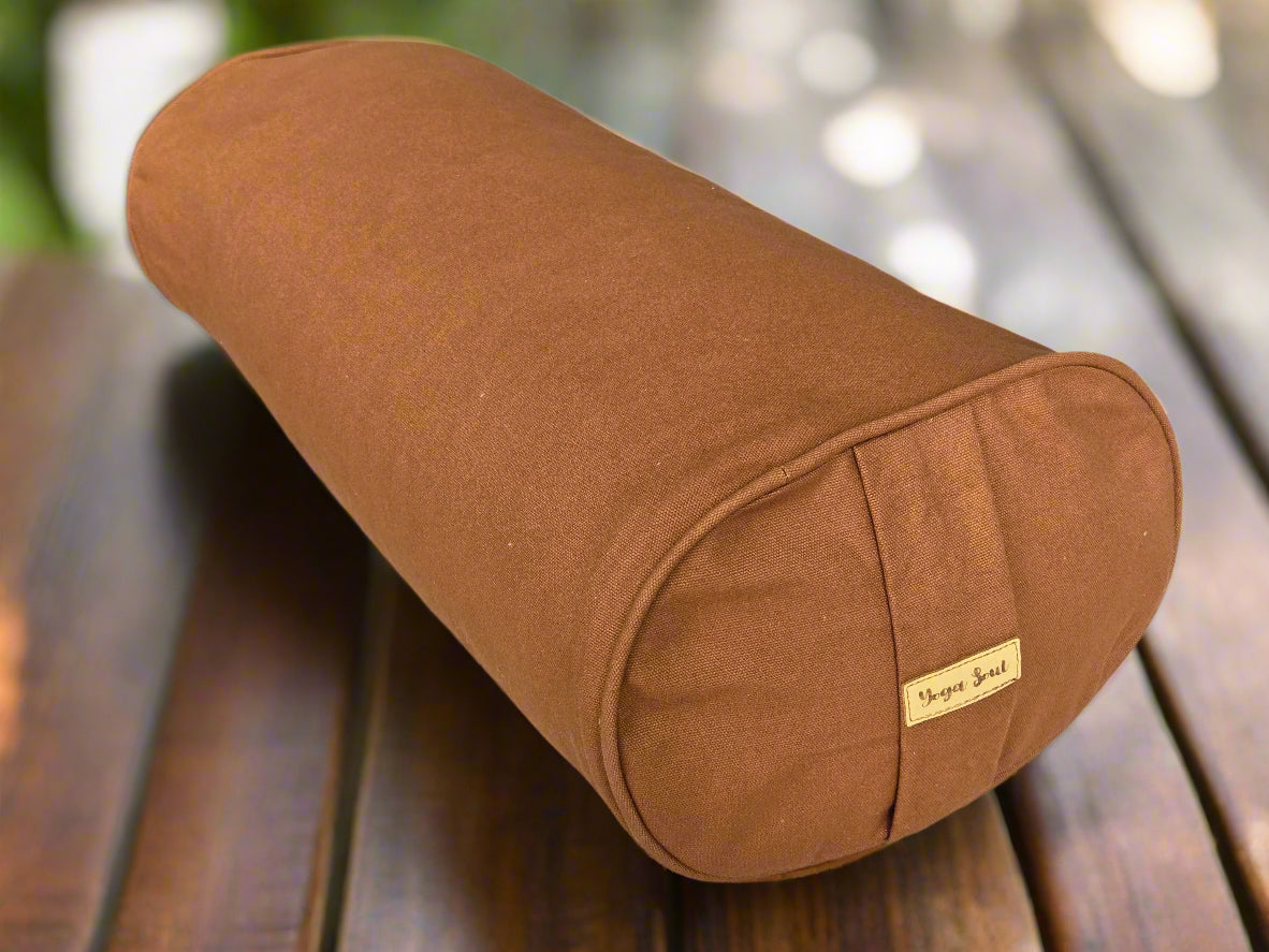 Oval Yoga Bolster | Pure | Caramel