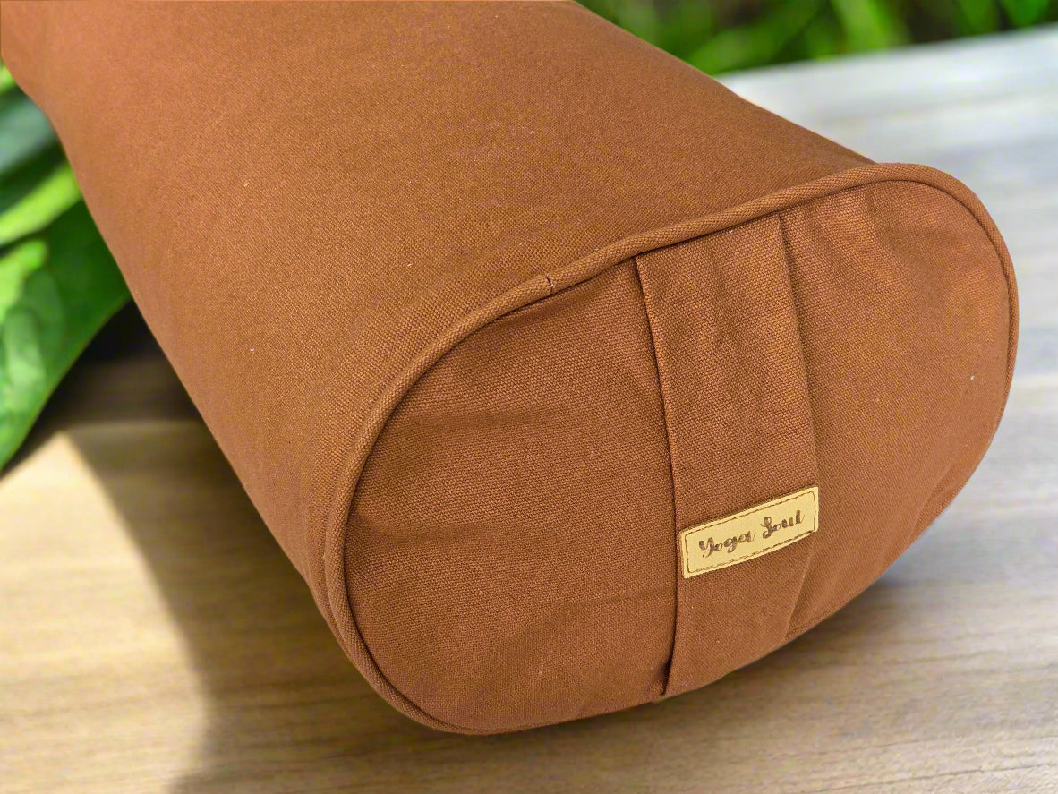 Oval Yoga Bolster | Pure | Caramel