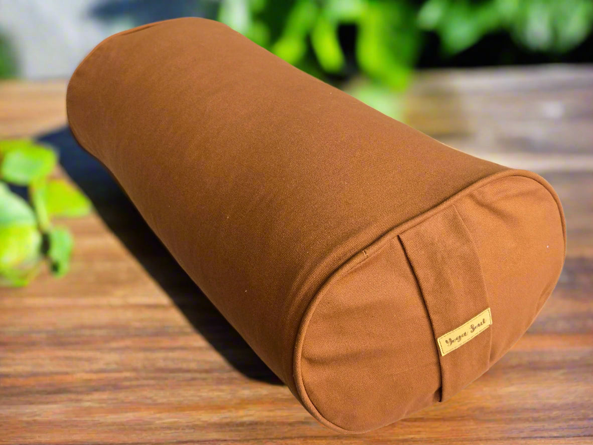 Oval Yoga Bolster | Pure | Caramel