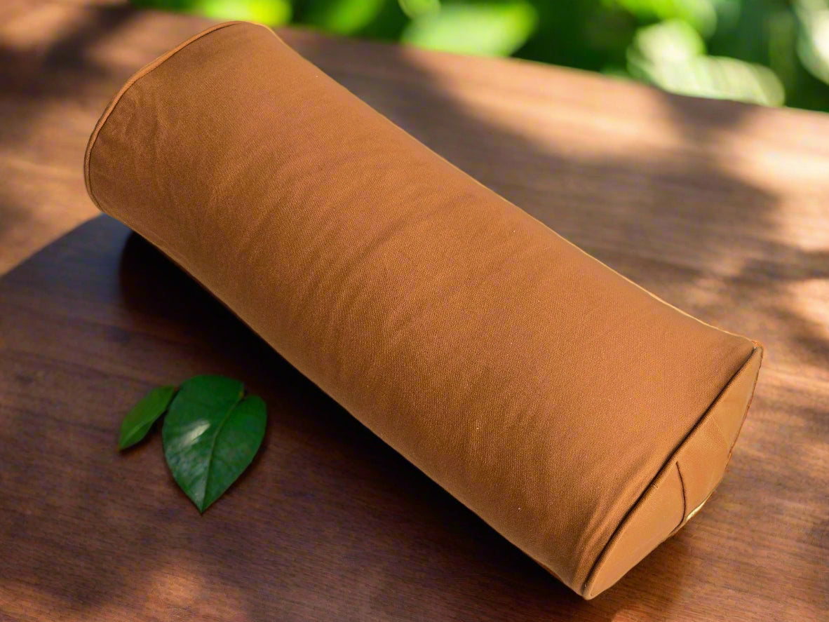 Oval Yoga Bolster | Pure | Caramel