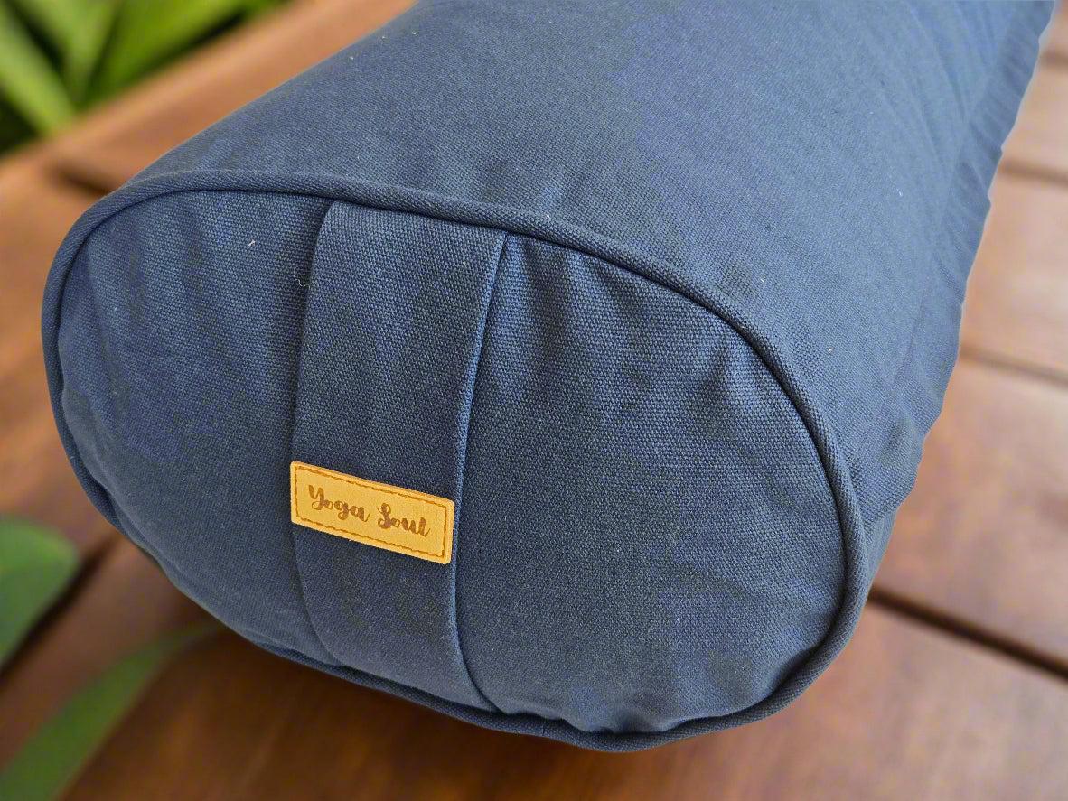 Oval Yoga Bolster | Pure | Navy