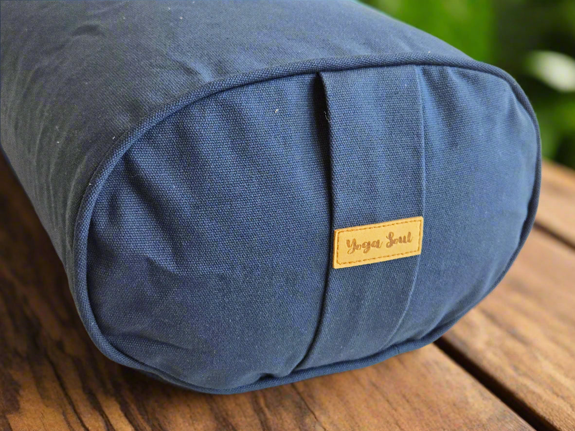 Oval Yoga Bolster | Pure | Navy