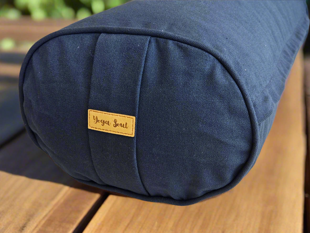 Oval Yoga Bolster | Pure | Navy