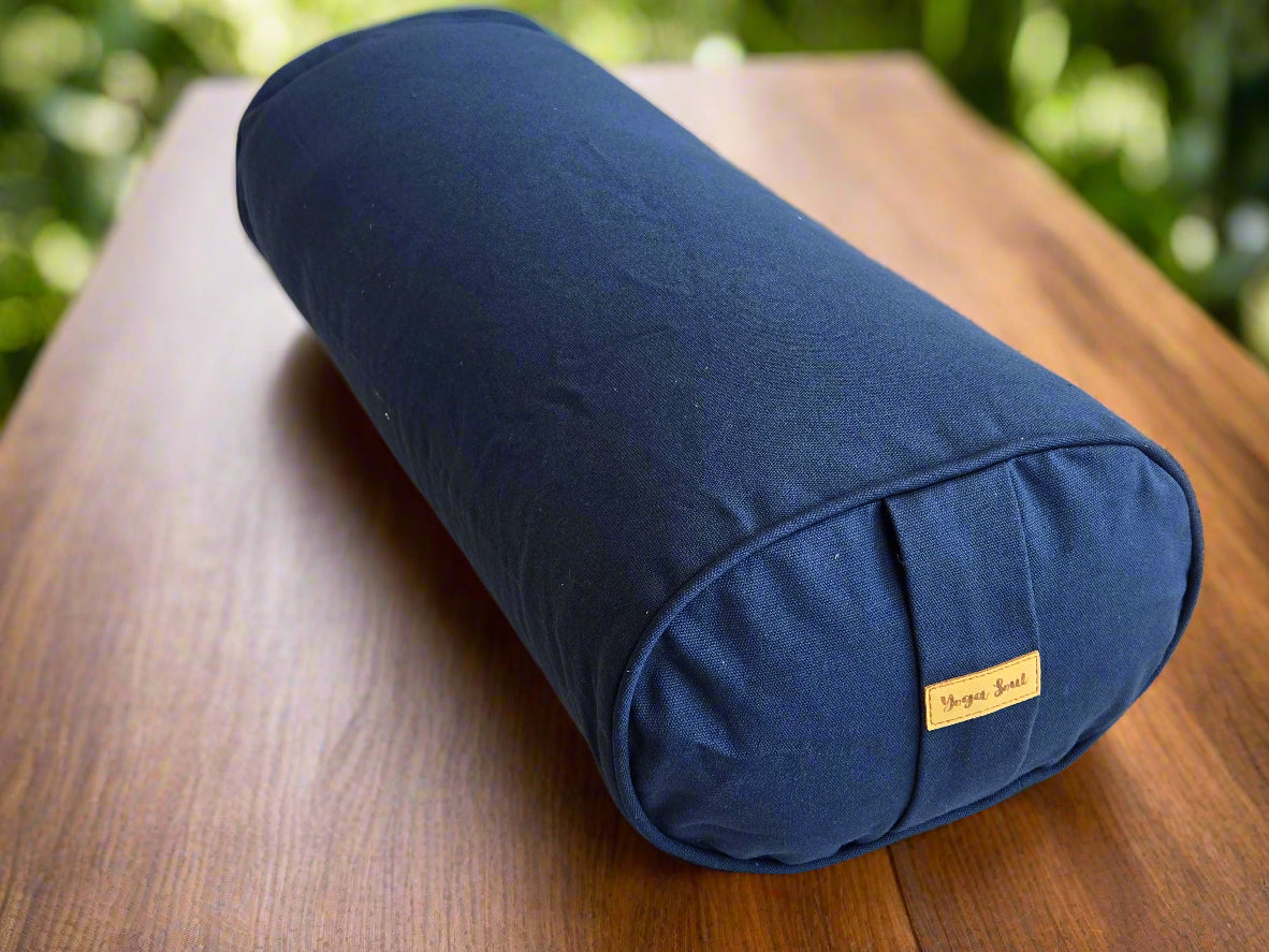 Oval Yoga Bolster | Pure | Navy