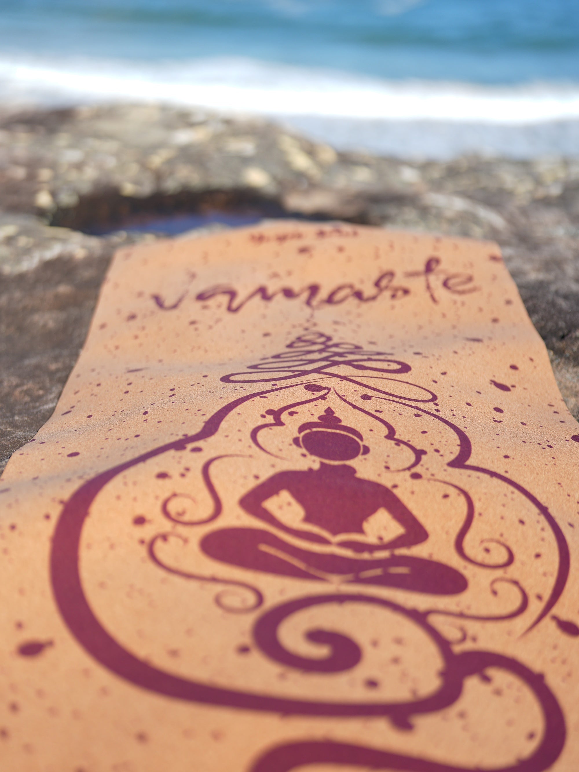 Cork Yoga Mat | Namaste - Yoga Soul