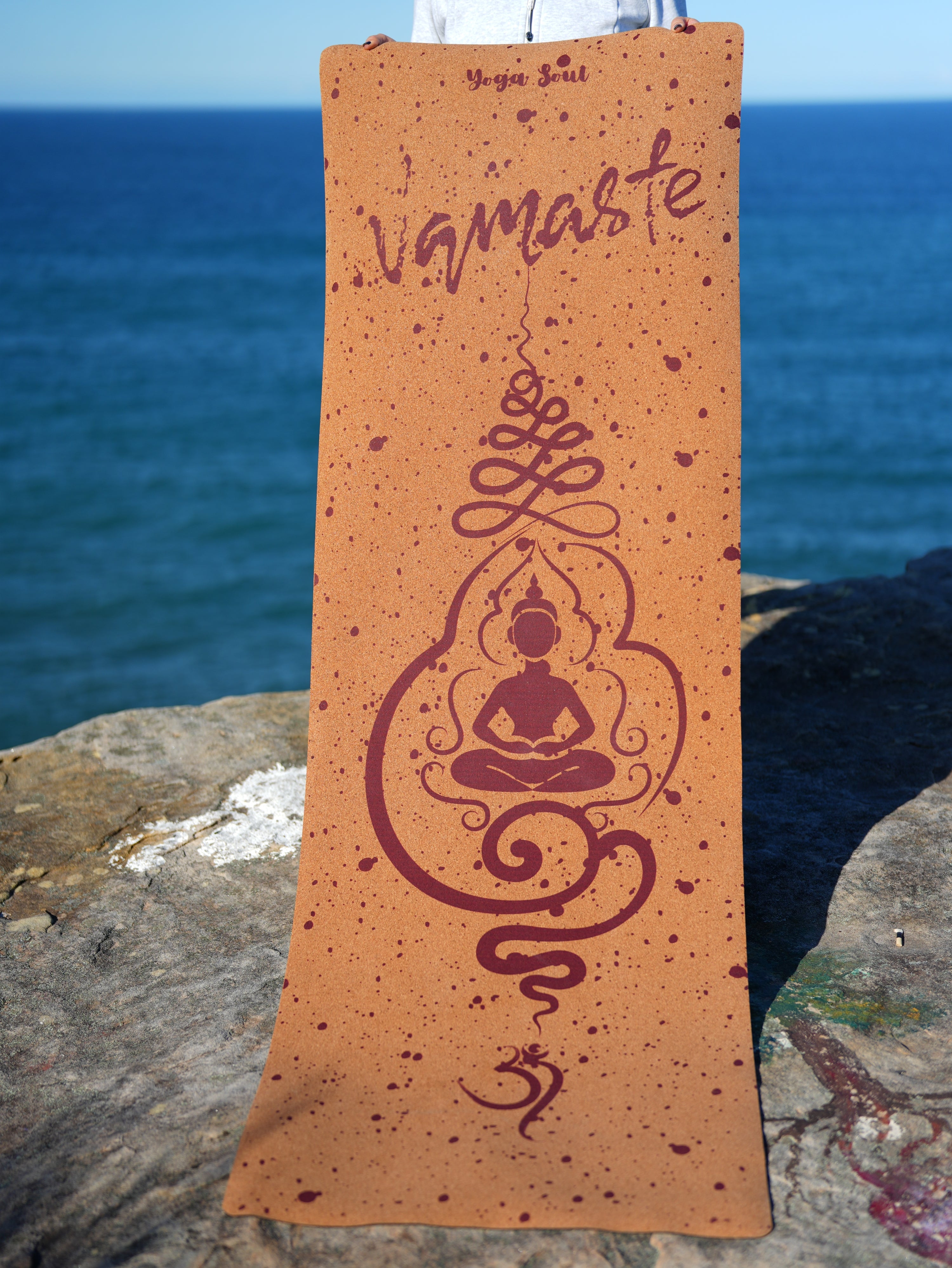 Cork Yoga Mat | Namaste - Yoga Soul