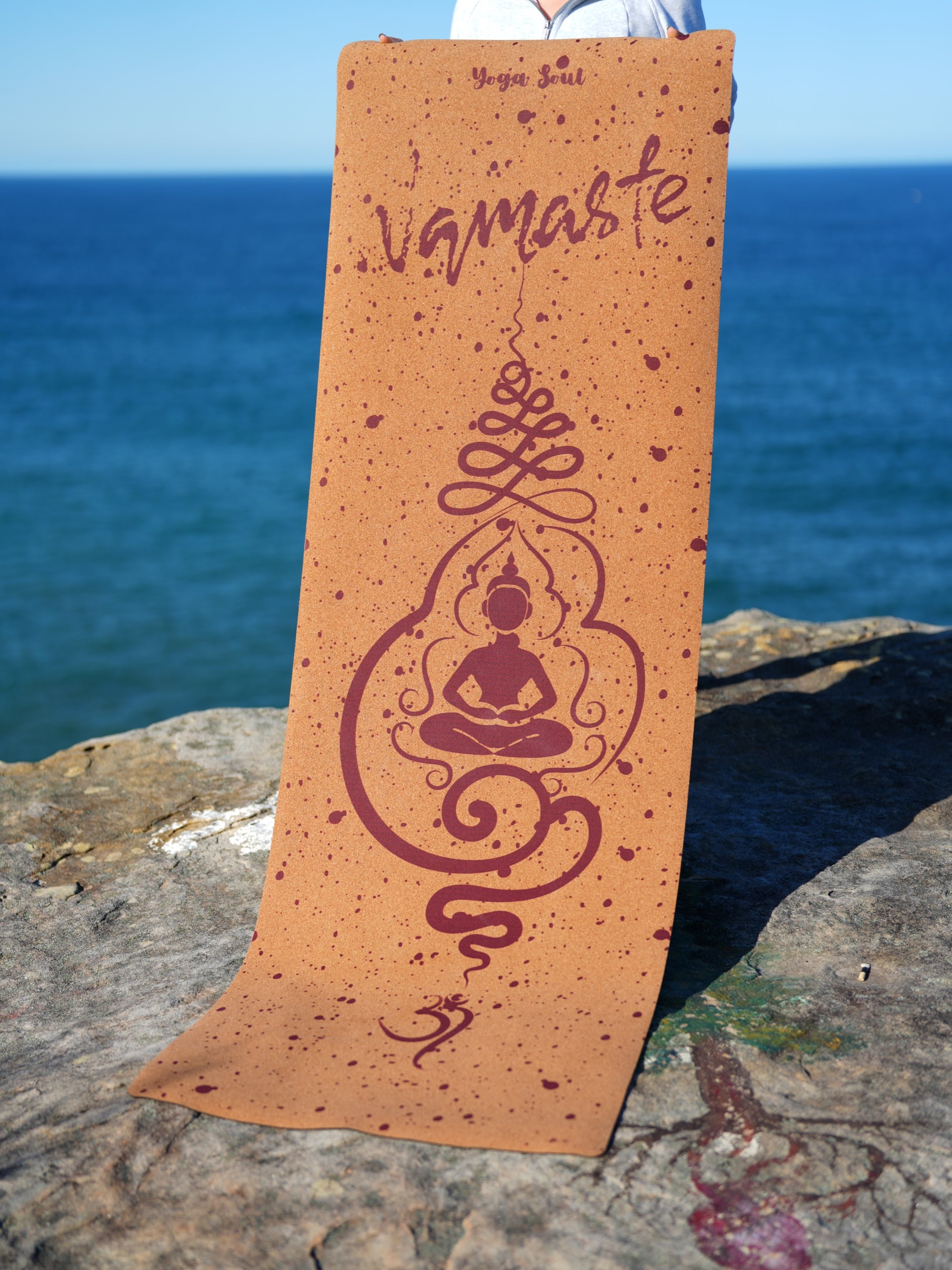 Cork Yoga Mat | Namaste - Yoga Soul