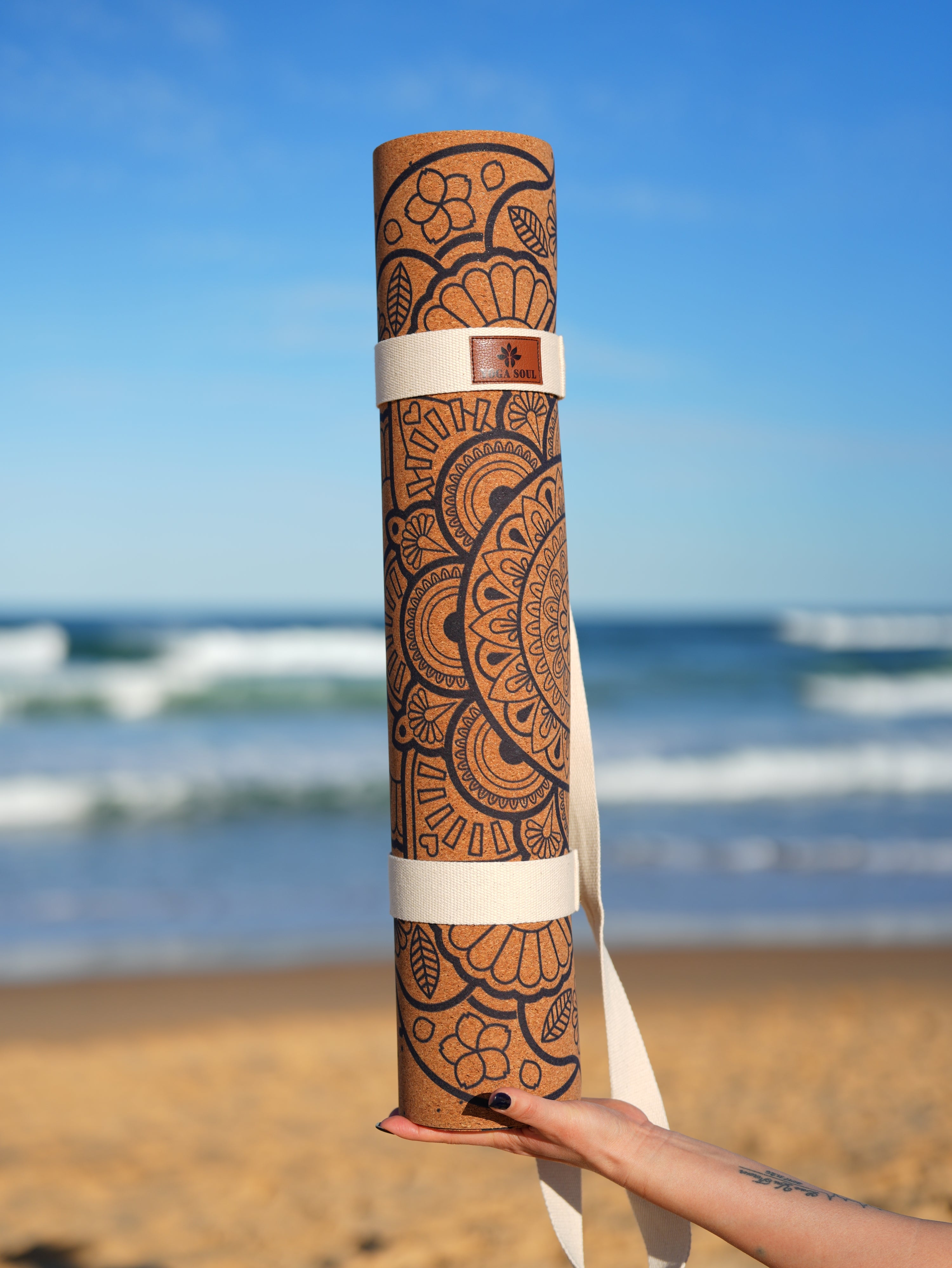 Cork Yoga Mat | Mandala - Yoga Soul