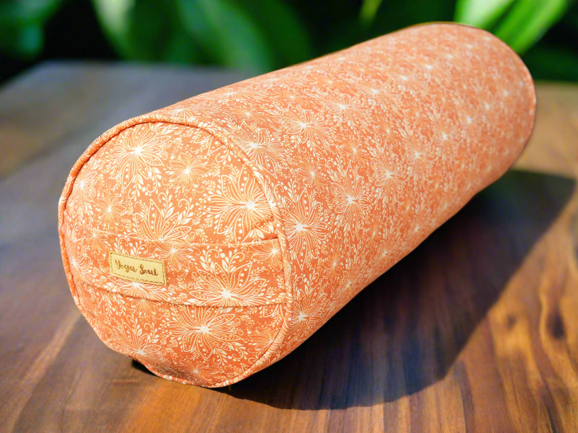 Round Yoga Bolster | Lotus | Earth - Yoga Soul