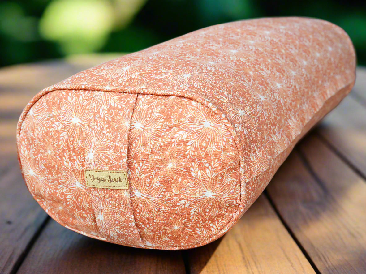 Oval Yoga Bolster | Lotus | Earth - Yoga Soul