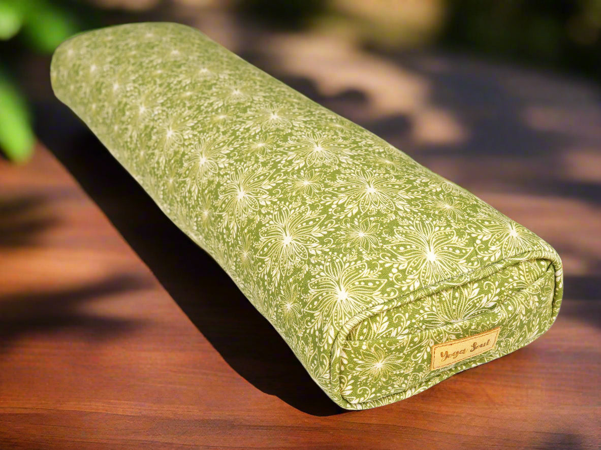 Pranayama Yoga Bolster | Lotus | Olive Green