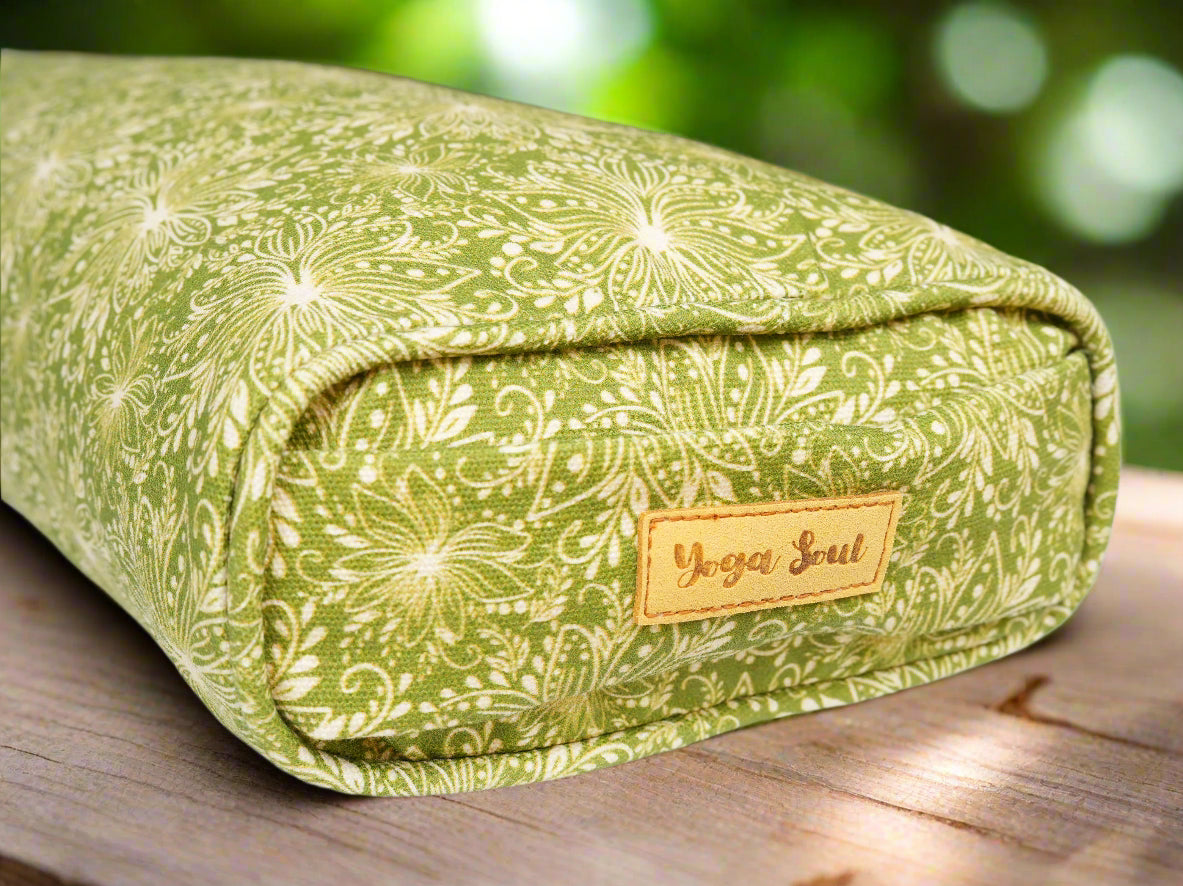 Pranayama Yoga Bolster | Lotus | Olive Green