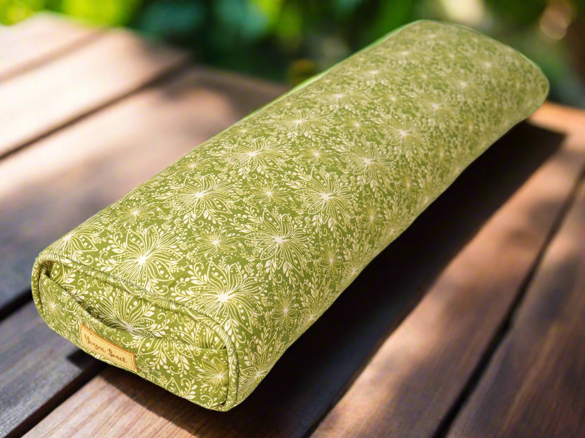 Pranayama Yoga Bolster | Lotus | Olive Green